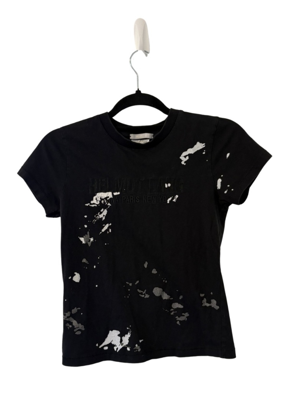 Helmut Lang Splatter Logo Tee XS